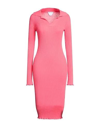 Coral Knitted Midi dress