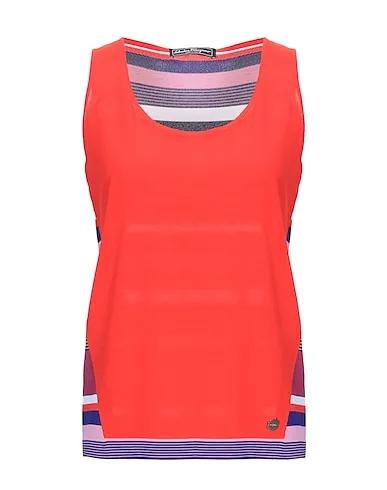 Coral Knitted Sleeveless sweater