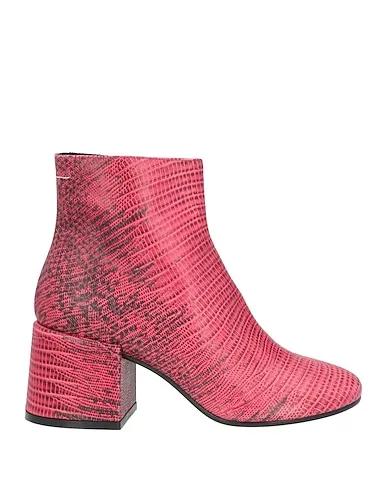 Coral Leather Ankle boot