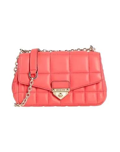 Coral Leather Cross-body bags