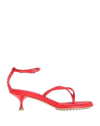 Coral Leather Flip flops