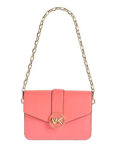 Coral Leather Shoulder bag