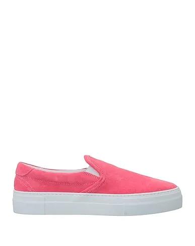 Coral Leather Sneakers