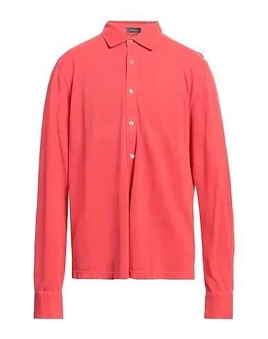 Coral Piqué Solid color shirt