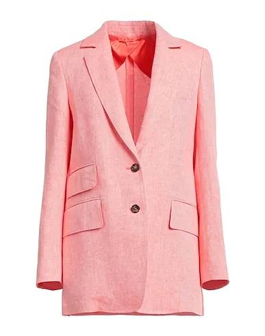 Coral Plain weave Blazer