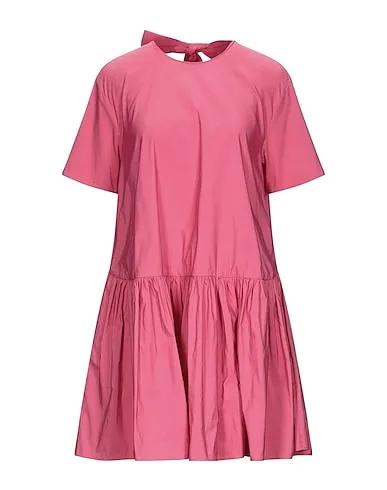 Coral Plain weave Short dress