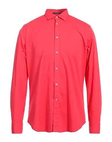 Coral Plain weave Solid color shirt