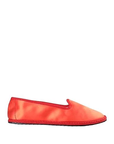 Coral Satin Loafers