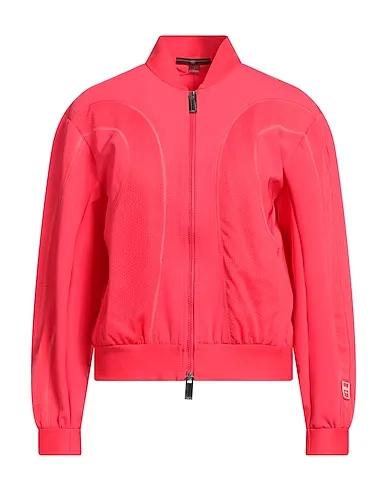 Coral Synthetic fabric Bomber