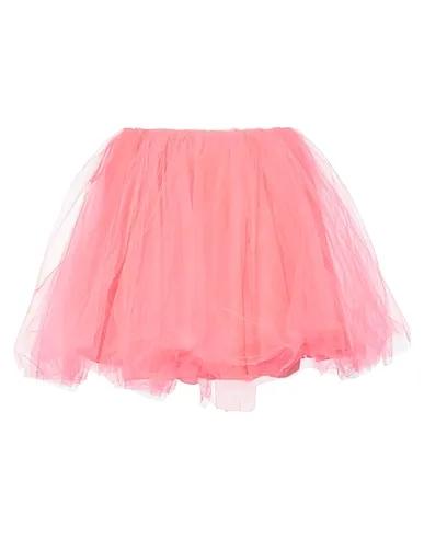 Coral Tulle Mini skirt