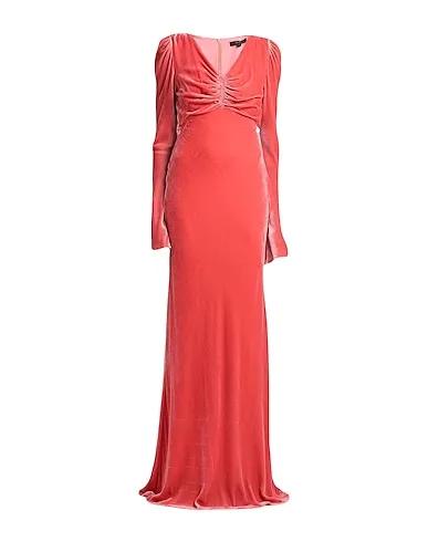 Coral Velvet Elegant dress