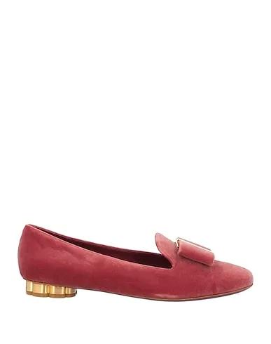 Coral Velvet Loafers