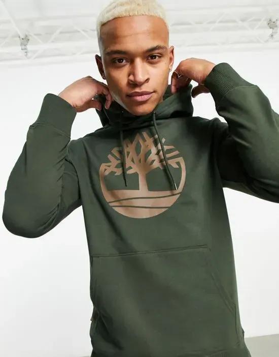 Core Tree Logo hoodie in khaki