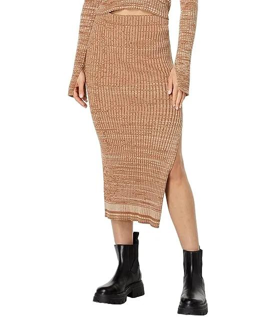 Cosmo Rib Sweater Midi Skirt