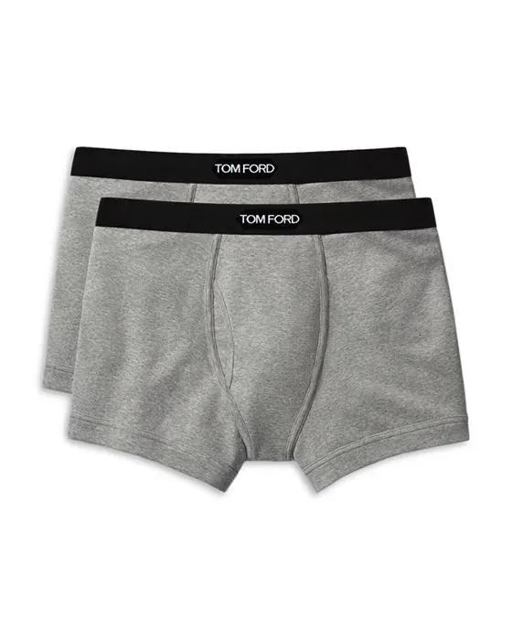Cotton Blend Boxer Briefs, Set of 2