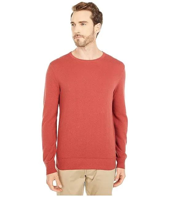 Cotton-Cashmere Piqué Crewneck Sweater