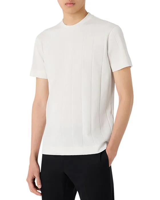 Cotton Crewneck Wide Rib Tee