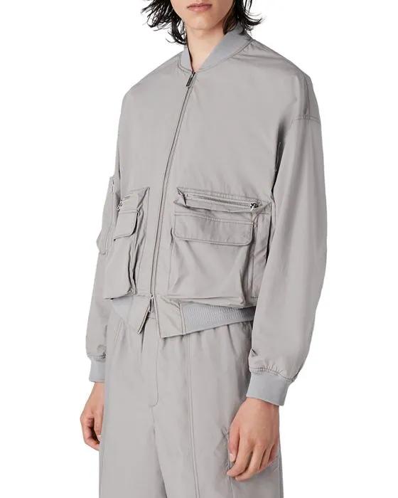 Cotton Full Zip Bomber Jacket