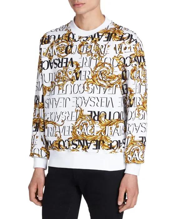 Cotton Logo Print Crewneck Sweatshirt 