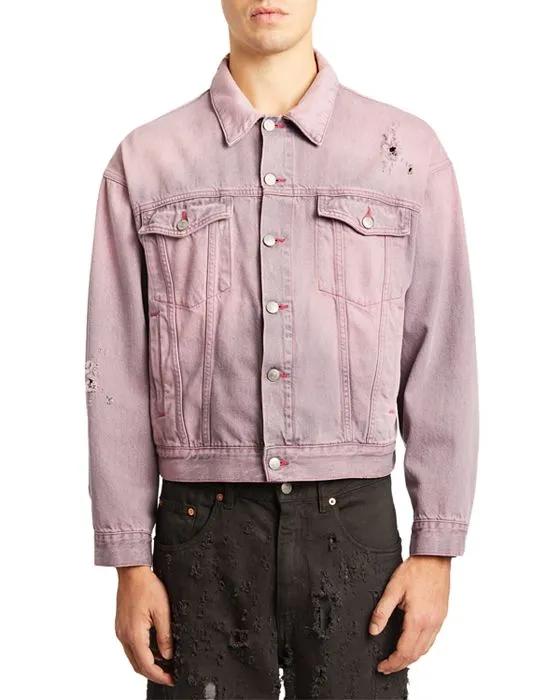 Cotton Ripped Denim Jacket