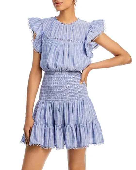 Cotton Smocked Mini Dress - 100% Exclusive