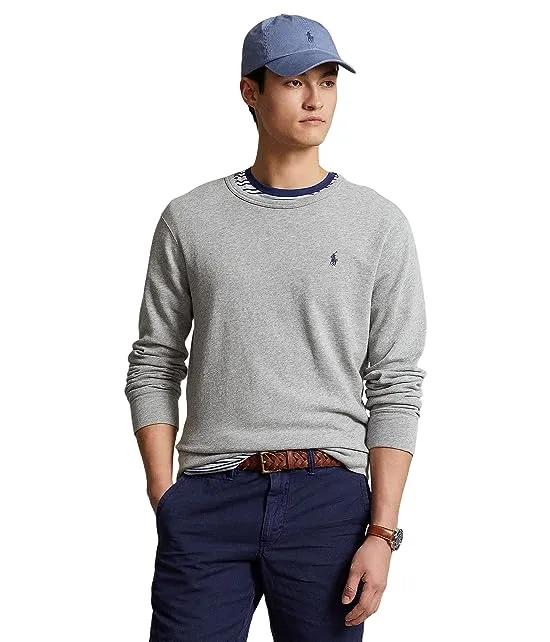 Cotton Terry Crew Neck Sweatshirt