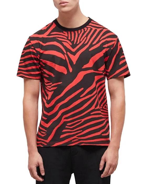 Cotton Zebra Print Tee
