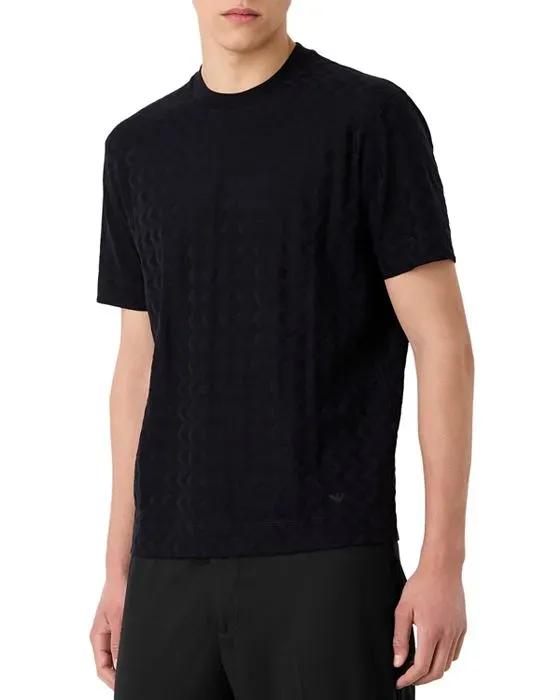 Cotton Zigzag Crewneck Tee