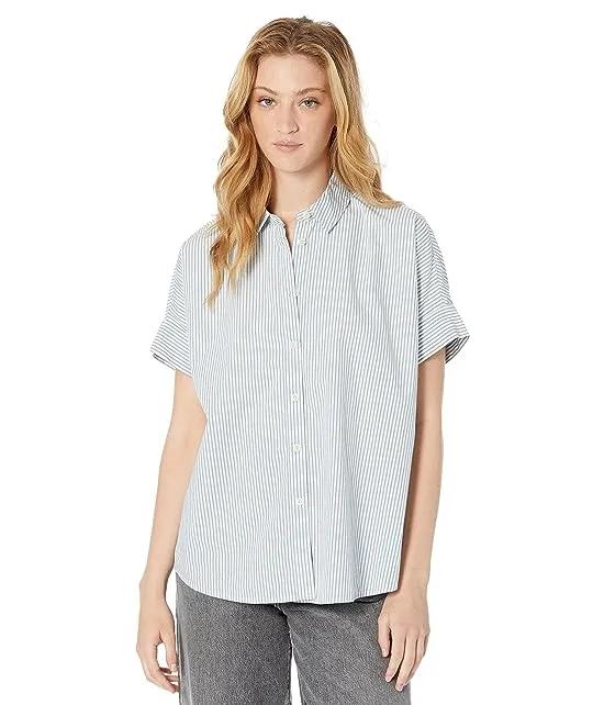 Courier Pintuck-Back Shirt in Stripe