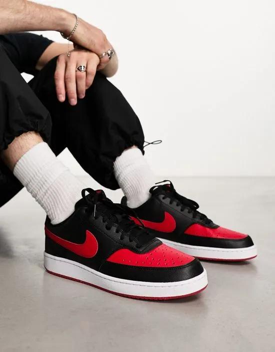 Court Vision Low sneakers in black and red