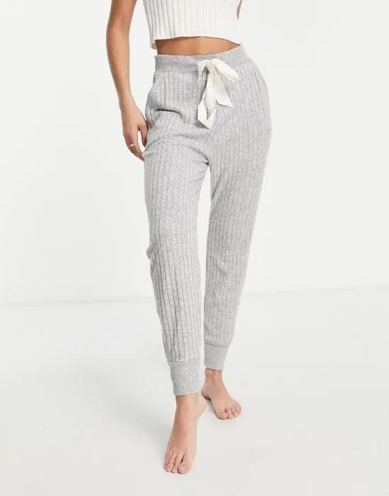 cozy loungewear sweatpants in gray