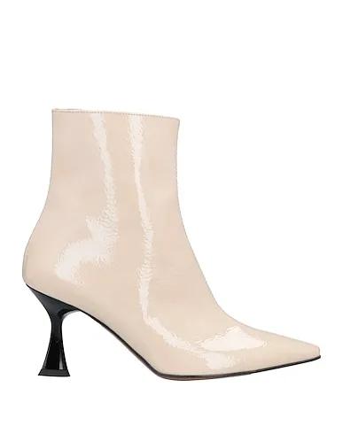 Cream Ankle boot