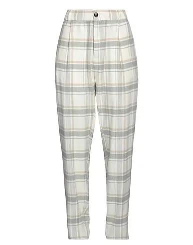 Cream Flannel Casual pants