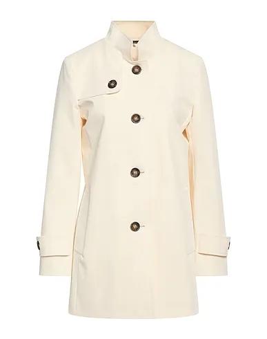 Cream Gabardine Full-length jacket
