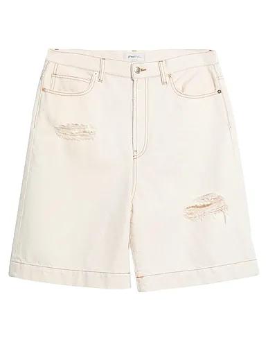 Cream Gabardine Shorts & Bermuda