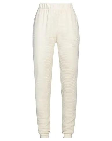 Cream Jersey Casual pants
