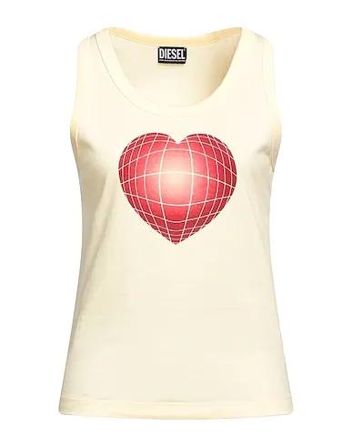 Cream Jersey Tank top