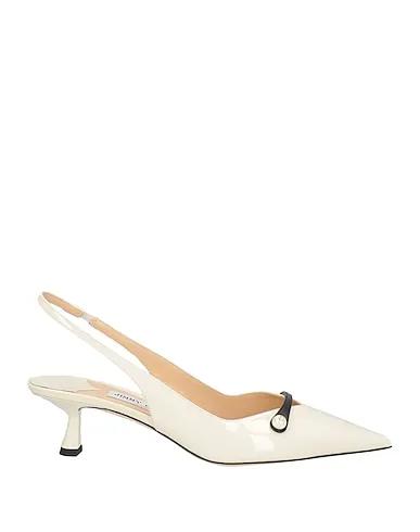 Cream Leather Pump