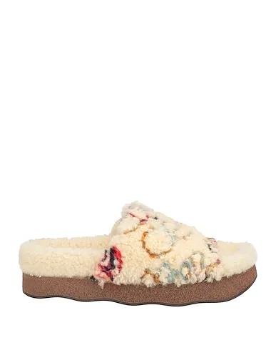 Cream Leather Sandals