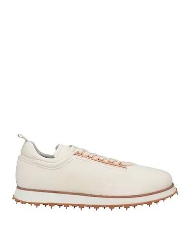 Cream Leather Sneakers