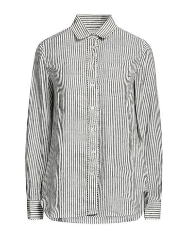 Cream Plain weave Linen shirt