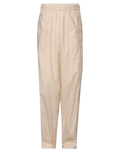Cream Techno fabric Casual pants