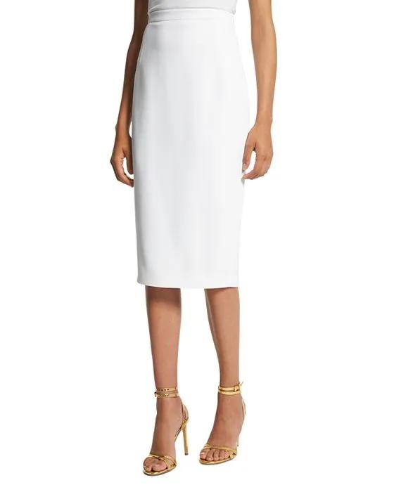 Crepe Sable Pencil Skirt