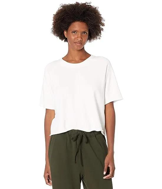 Crew Neck Box Top in Organic Cotton French Terry
