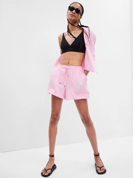 Crinkle Gauze Shorts