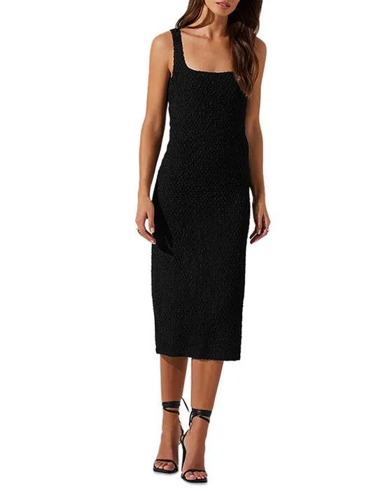 Winley Puff Sleeve Cutout Midi Dress – ASTR The Label