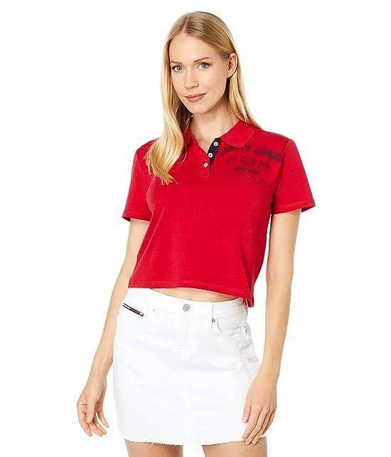Crop Jersey Polo