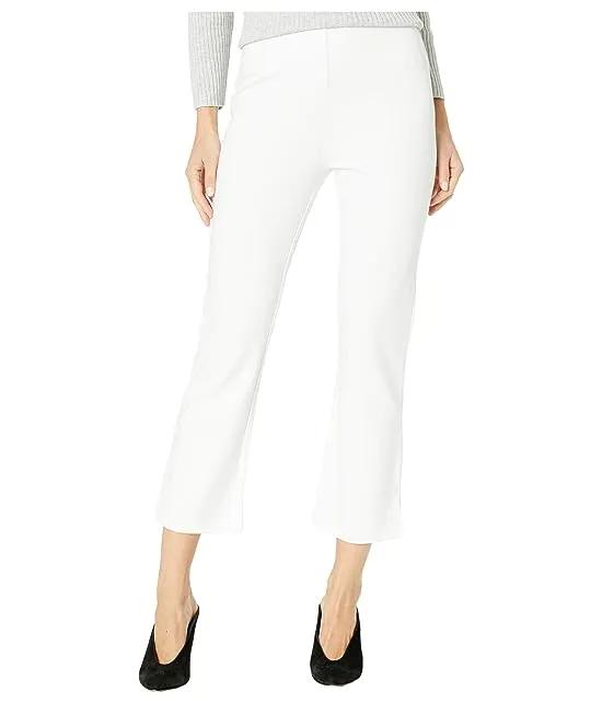 Cropped Kick Flare Pants in Lightweight Ponte