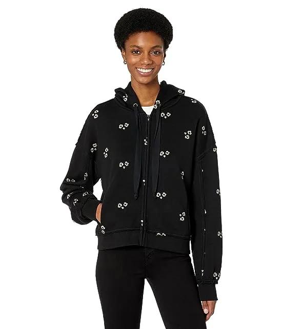 Crystal French Terry Zip-Up Hoodie