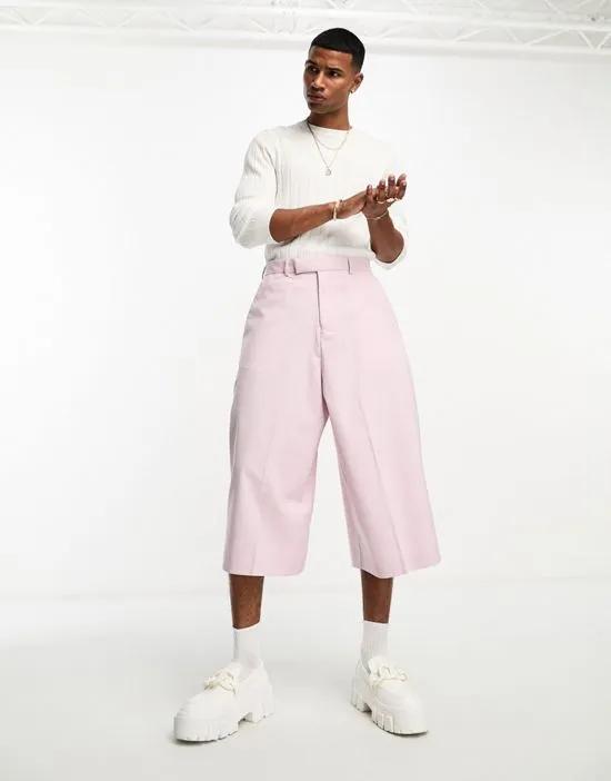 culotte pants in purple